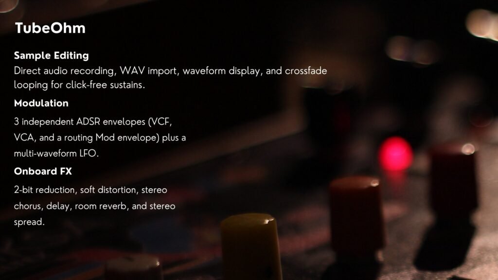 TubeOhm TO-Sampler is a Secret Weapon for Darksynth