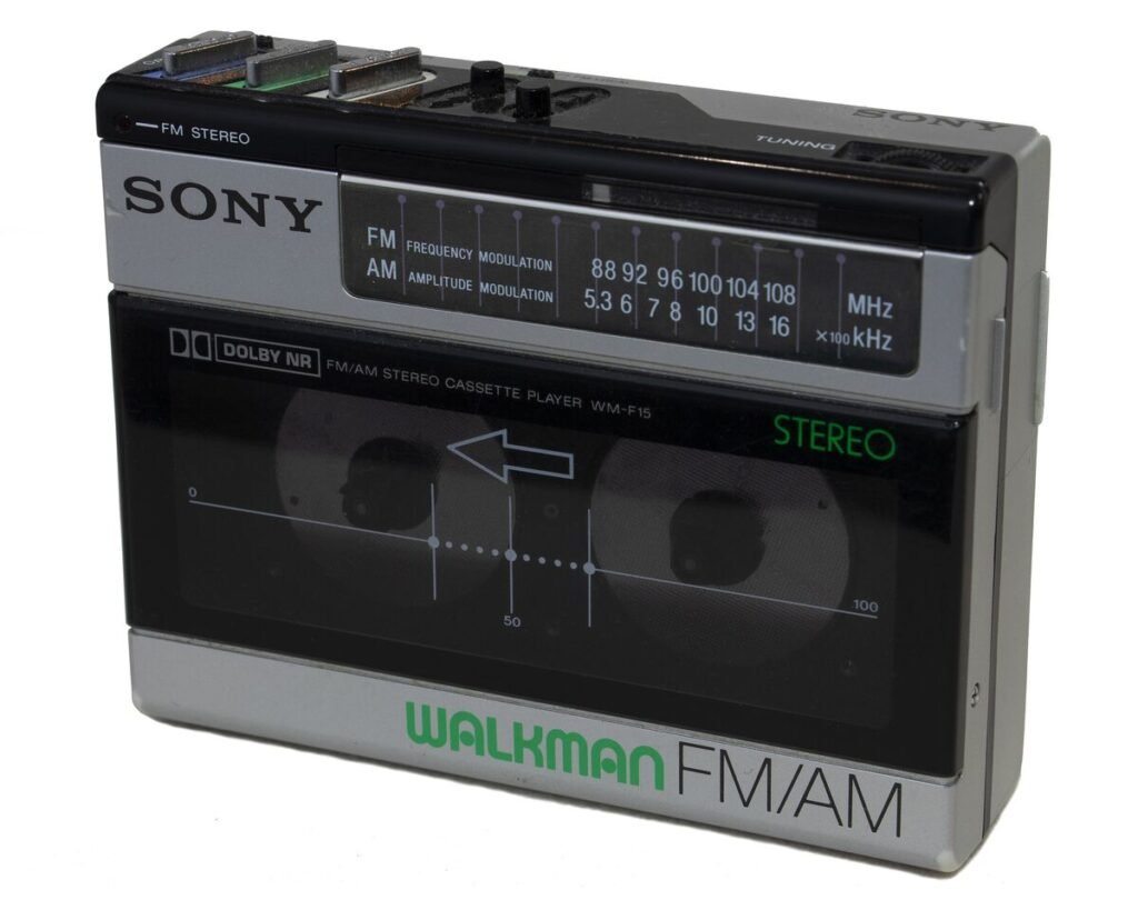 Sony Walkman WM-F15 cassette player from 1984